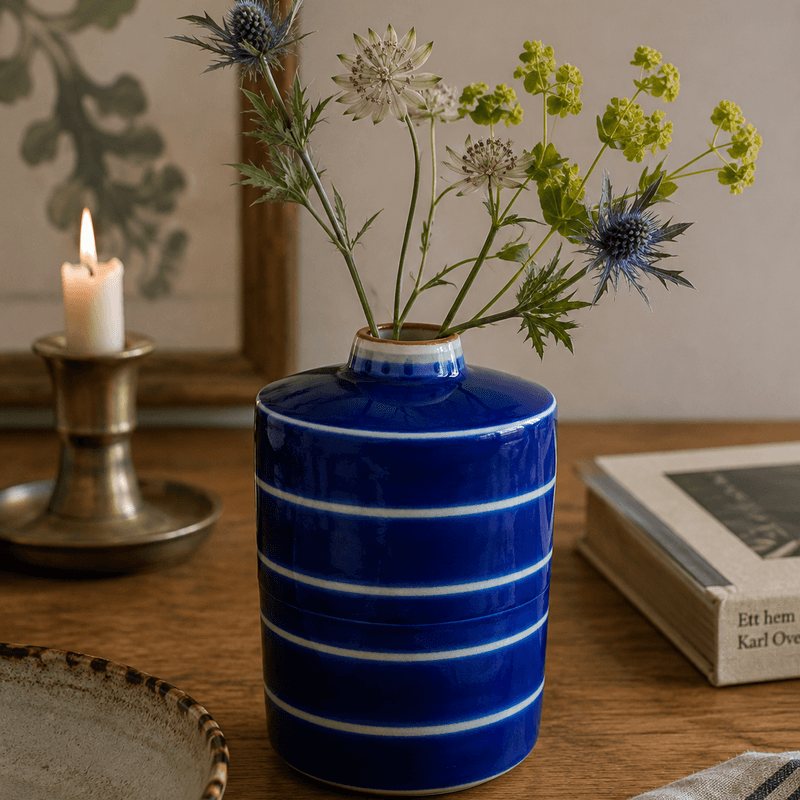 Eystein Sandnes, blå vase