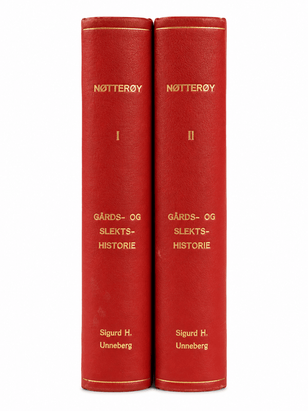  Nøtterøy – Gårds- og slektshistorie, bind I–II
