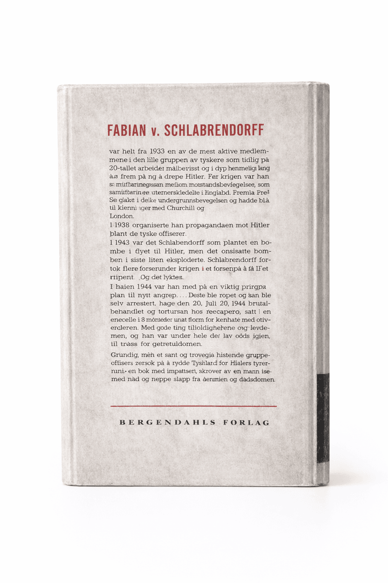 Fabian v. Schlabrendorff - Det store komplott