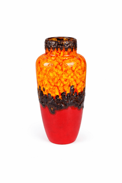 Hovedbilde West Germany, rød/oransje urne,  30 cm høy