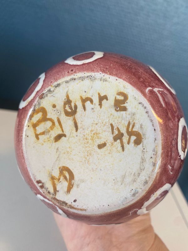 Bjørre keramikk, vase 14,5 cm